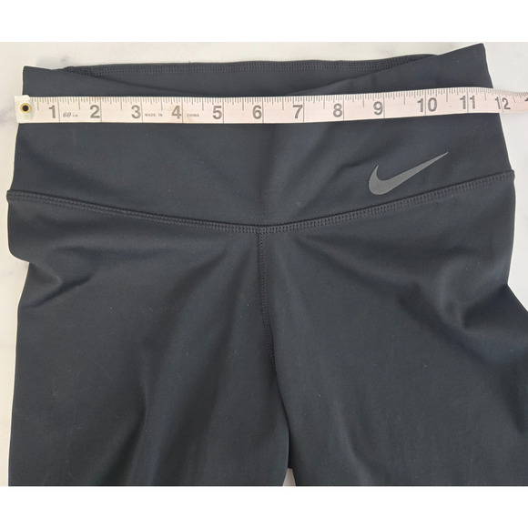 Nike Womens Power Pocket Lux Training Tight Leggings XS Black Beige Active Gym - Picture 9 of 13